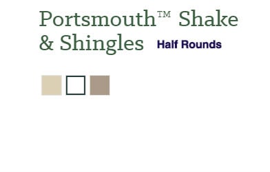 Portsmouth Half Round Shake & Shingle Colors